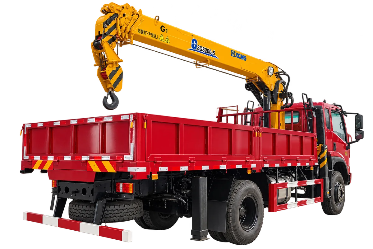 Crane truck · dropside body