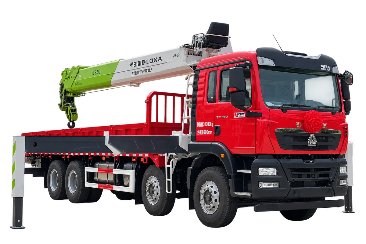 Crane truck · open deck